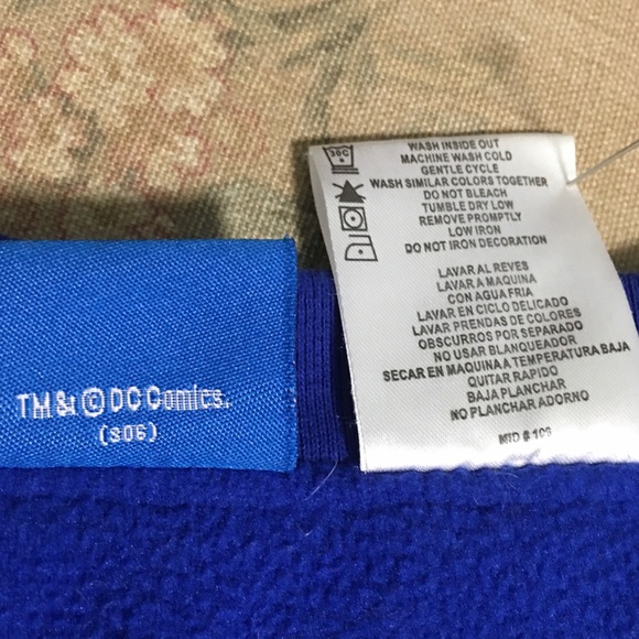 Vest Zip up SUPERMAN TM & DC Comics Red White Blue - Picture 9 of 11